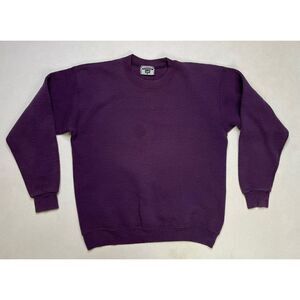 VINTAGE Lee Sport Blank Crewneck Sweatshirt Men Medium Purple 90s USA